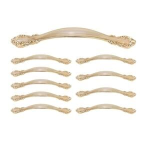 10 Piece Handles Drawer Cabinet Furniture Kitchen Handles Gold S4